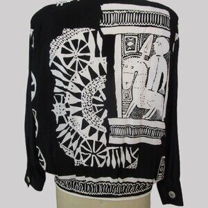 Huge Shoulder 80s Bomber Jacket Oversized Wedge